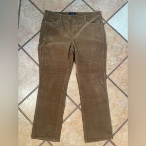 Talbots Brown Corduroy flawless 5 pocket women’s Pants